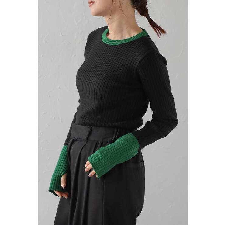 配色フィンガーホールリブニット 88-003886 | BONJOUR SAGAN | 詳細画像23 