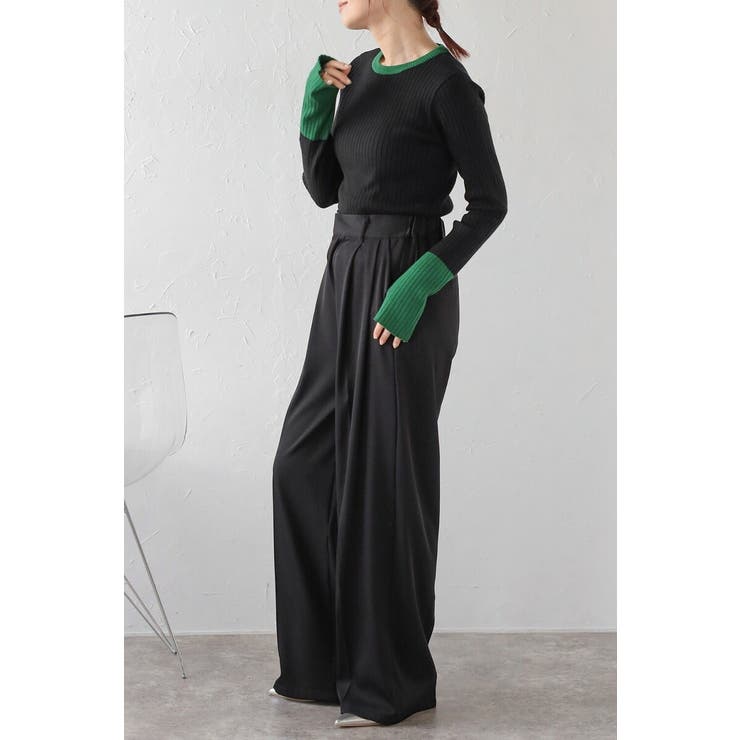 配色フィンガーホールリブニット 88-003886 | BONJOUR SAGAN | 詳細画像24 