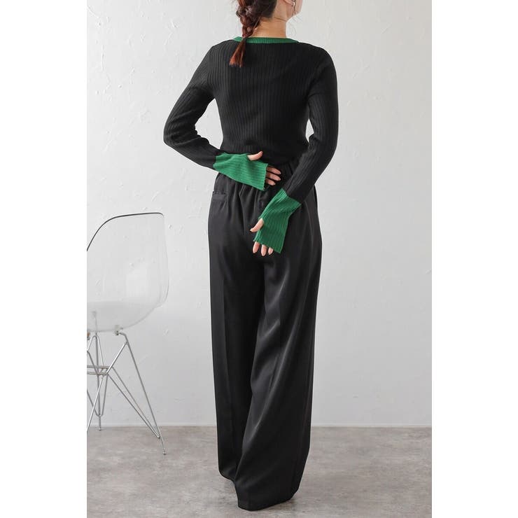 配色フィンガーホールリブニット 88-003886 | BONJOUR SAGAN | 詳細画像26 