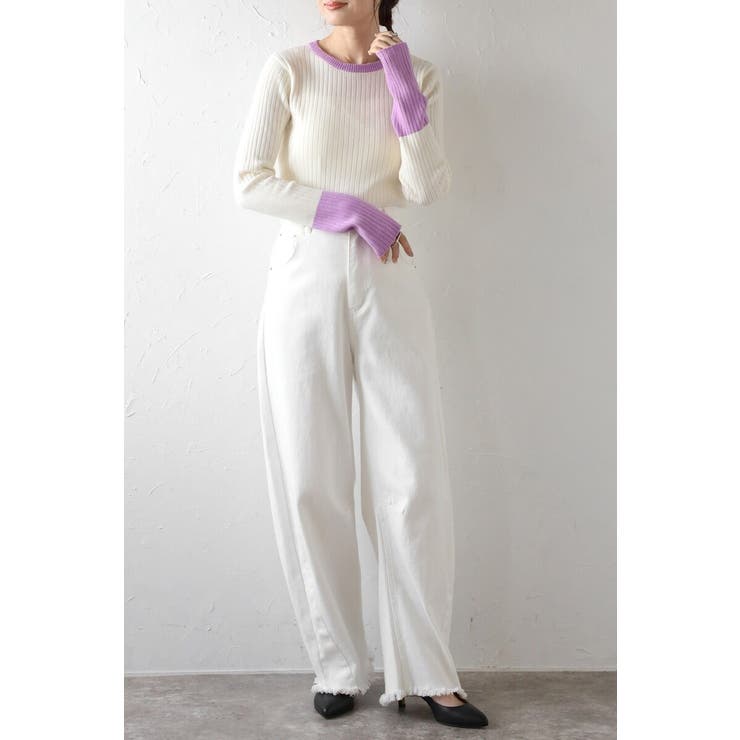 配色フィンガーホールリブニット 88-003886 | BONJOUR SAGAN | 詳細画像27 