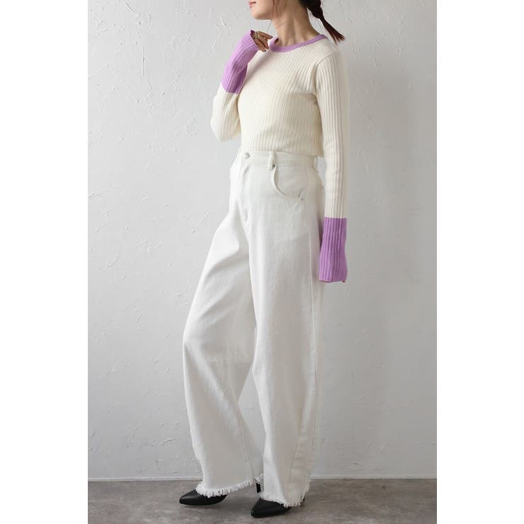 配色フィンガーホールリブニット 88-003886 | BONJOUR SAGAN | 詳細画像29 