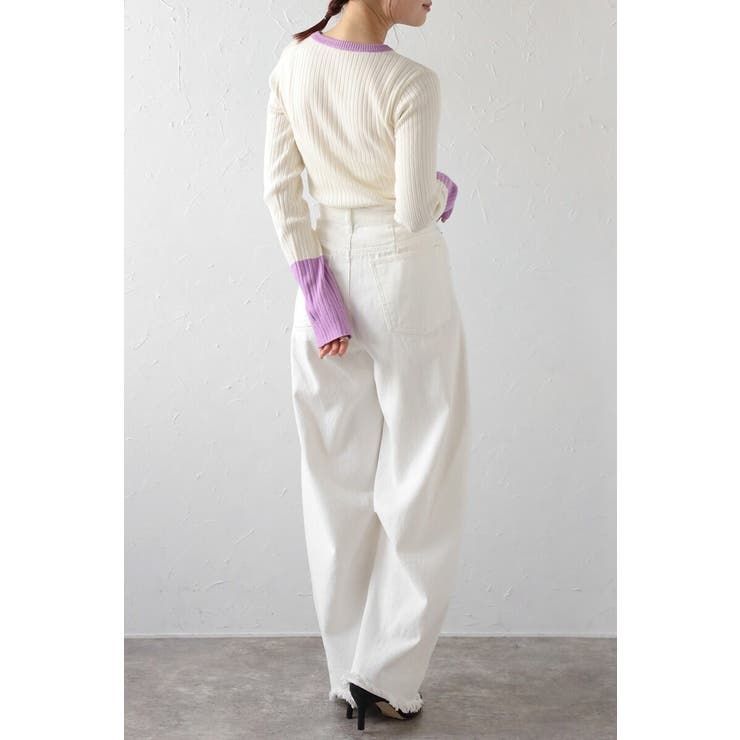 配色フィンガーホールリブニット 88-003886 | BONJOUR SAGAN | 詳細画像31 