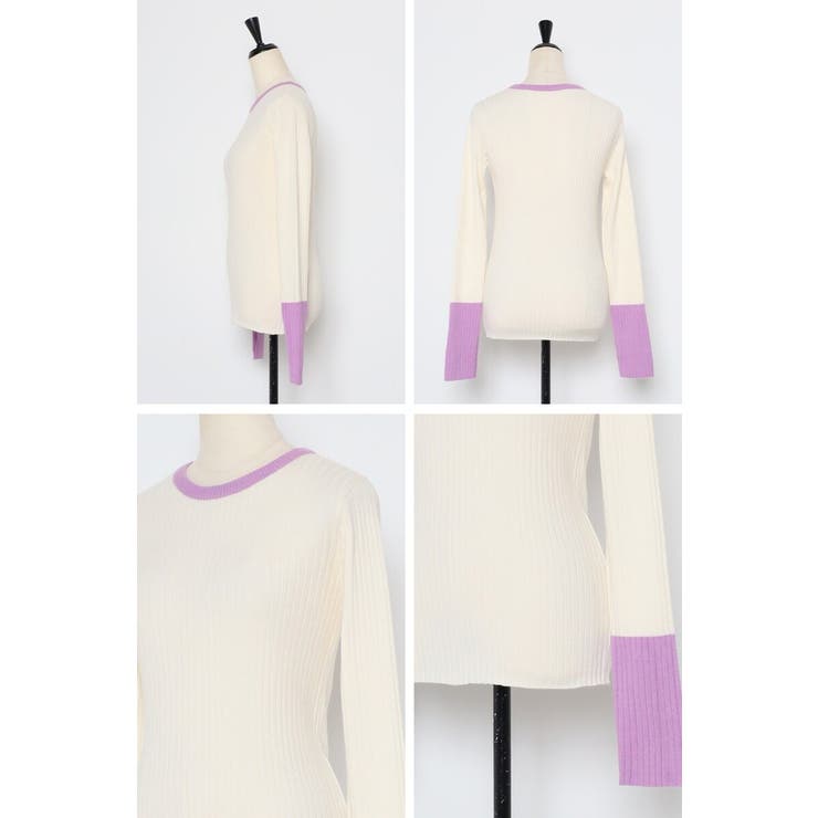 配色フィンガーホールリブニット 88-003886 | BONJOUR SAGAN | 詳細画像34 