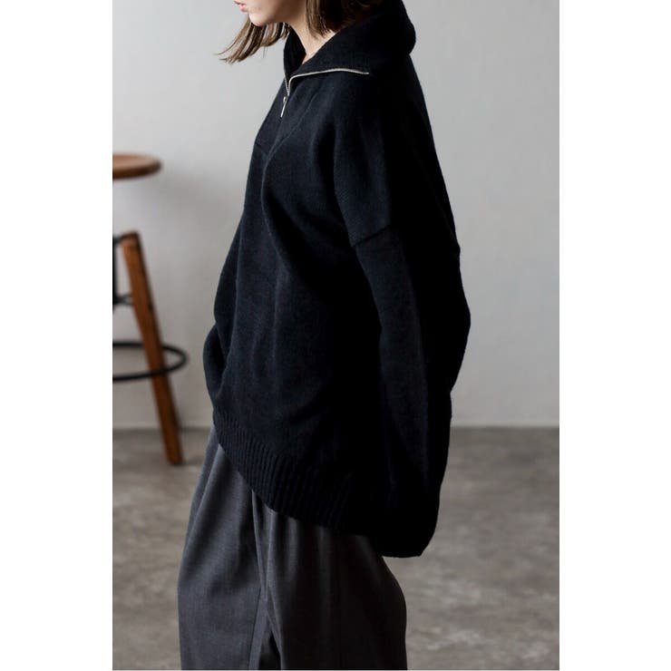 ハイネックハーフジップニット 88-003887 | BONJOUR SAGAN | 詳細画像2 