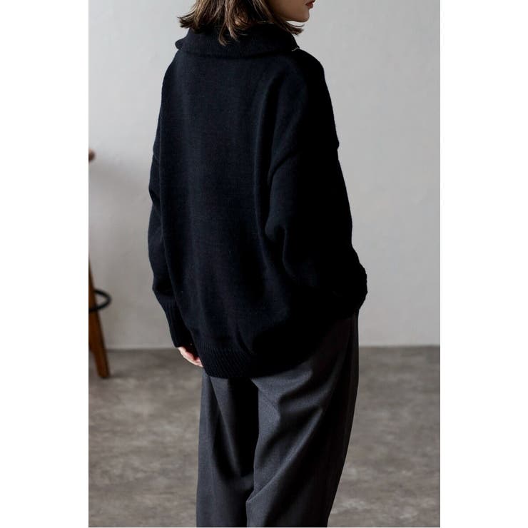 ハイネックハーフジップニット 88-003887 | BONJOUR SAGAN | 詳細画像3 