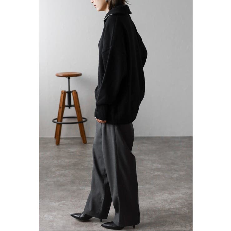 ハイネックハーフジップニット 88-003887 | BONJOUR SAGAN | 詳細画像6 