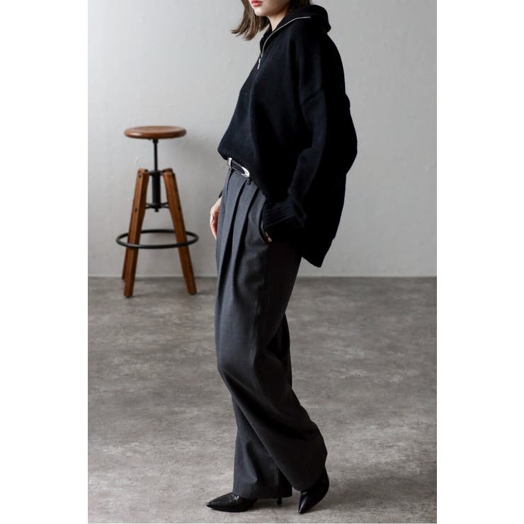 ハイネックハーフジップニット 88-003887 | BONJOUR SAGAN | 詳細画像9 