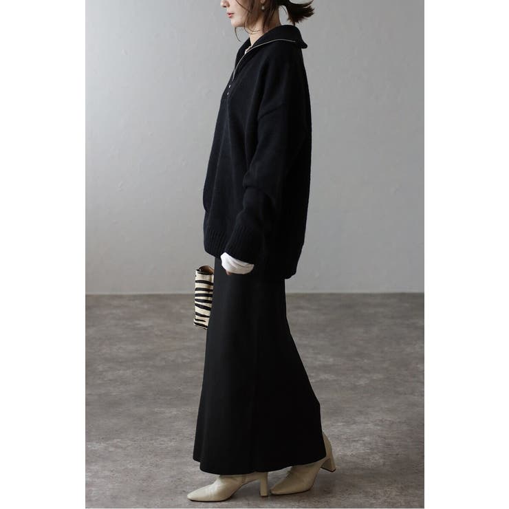 ハイネックハーフジップニット 88-003887 | BONJOUR SAGAN | 詳細画像15 