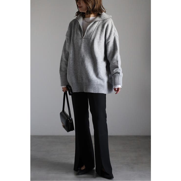 ハイネックハーフジップニット 88-003887 | BONJOUR SAGAN | 詳細画像20 