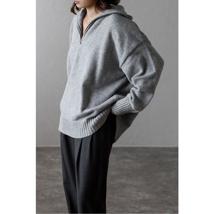 ハイネックハーフジップニット 88-003887 | BONJOUR SAGAN | 詳細画像25 