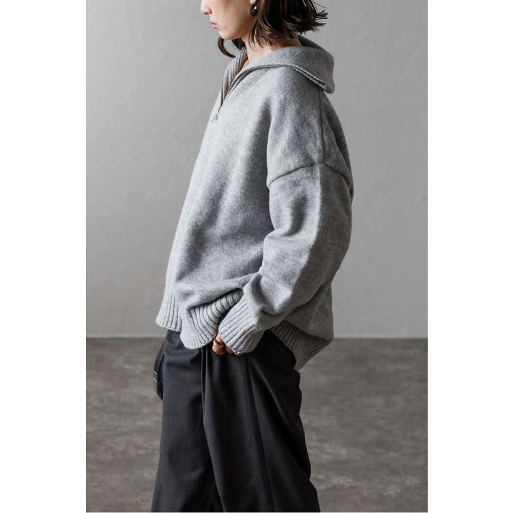 ハイネックハーフジップニット 88-003887 | BONJOUR SAGAN | 詳細画像26 