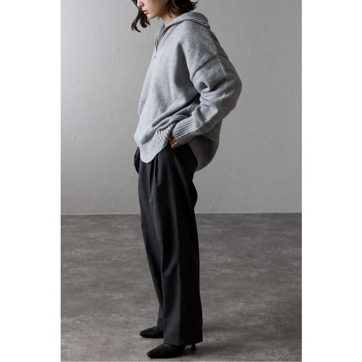 ハイネックハーフジップニット 88-003887 | BONJOUR SAGAN | 詳細画像30 