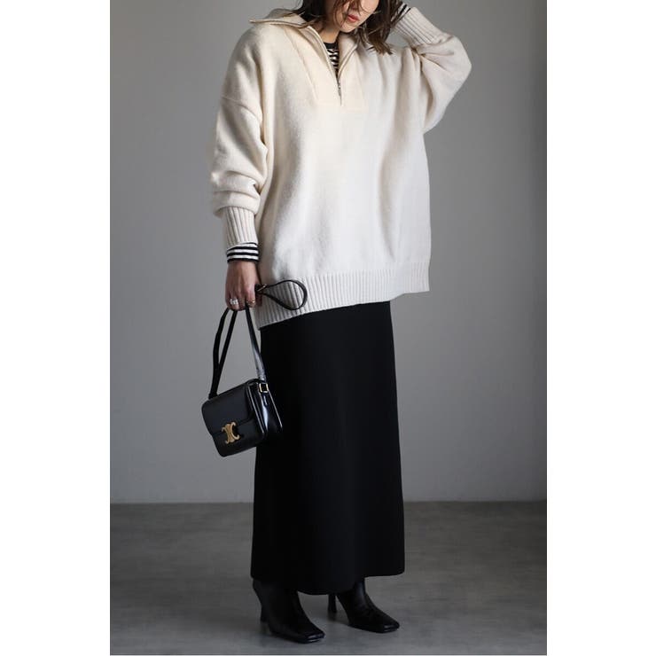 ハイネックハーフジップニット 88-003887 | BONJOUR SAGAN | 詳細画像35 