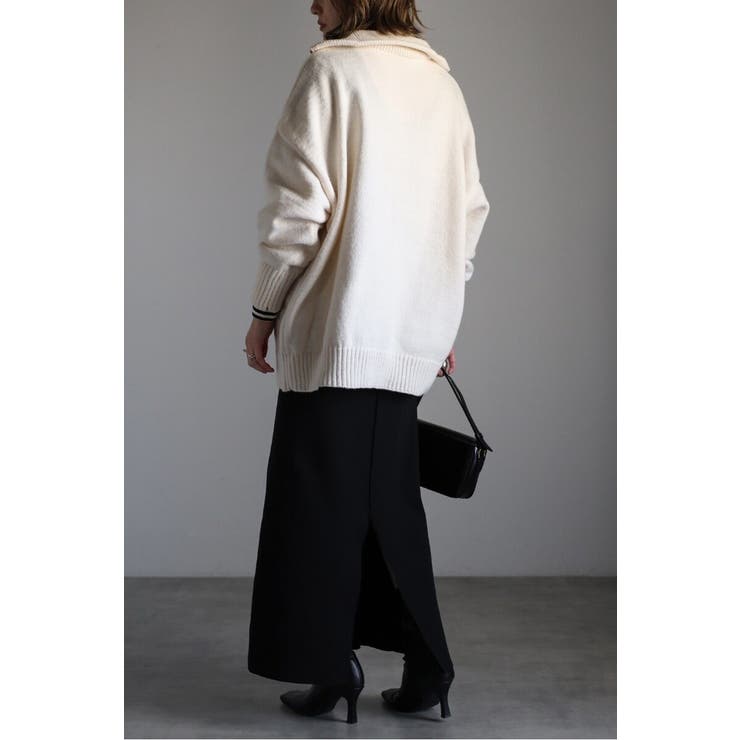 ハイネックハーフジップニット 88-003887 | BONJOUR SAGAN | 詳細画像37 