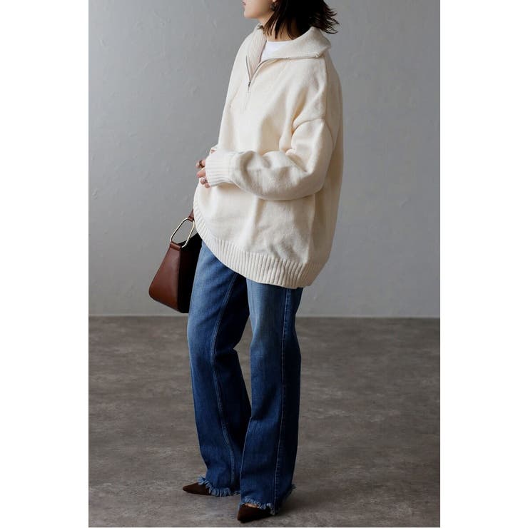 ハイネックハーフジップニット 88-003887 | BONJOUR SAGAN | 詳細画像42 