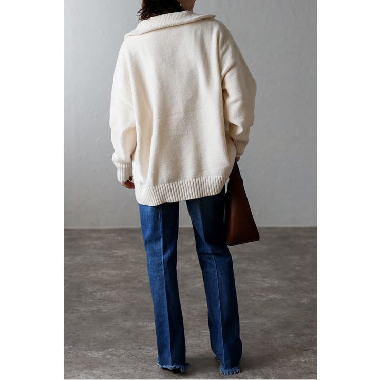 ハイネックハーフジップニット 88-003887 | BONJOUR SAGAN | 詳細画像43 