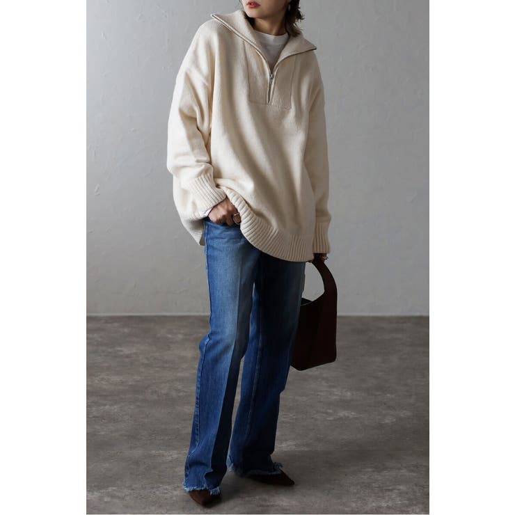 ハイネックハーフジップニット 88-003887 | BONJOUR SAGAN | 詳細画像44 