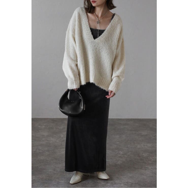 ブークレディープVネックニット 88-003888 | BONJOUR SAGAN | 詳細画像4 