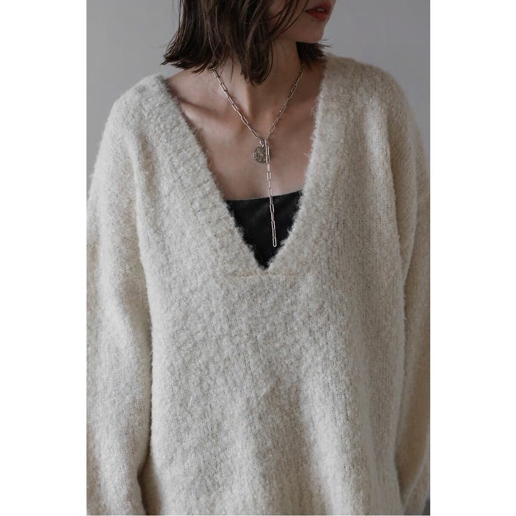 ブークレディープVネックニット 88-003888 | BONJOUR SAGAN | 詳細画像7 