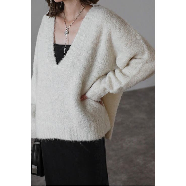 ブークレディープVネックニット 88-003888 | BONJOUR SAGAN | 詳細画像8 