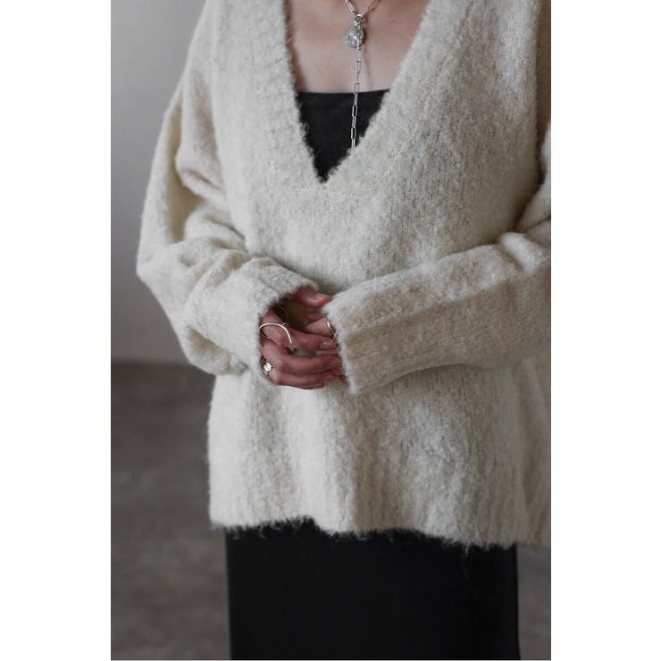 ブークレディープVネックニット 88-003888 | BONJOUR SAGAN | 詳細画像9 