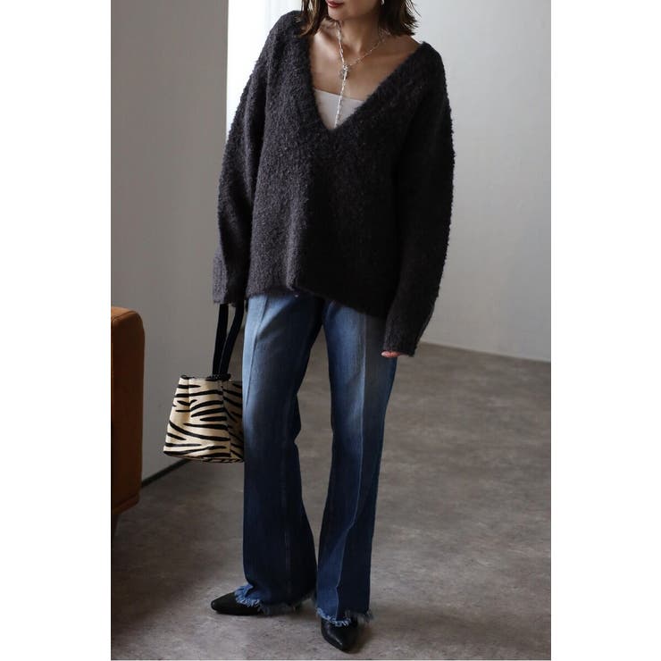 ブークレディープVネックニット 88-003888 | BONJOUR SAGAN | 詳細画像14 