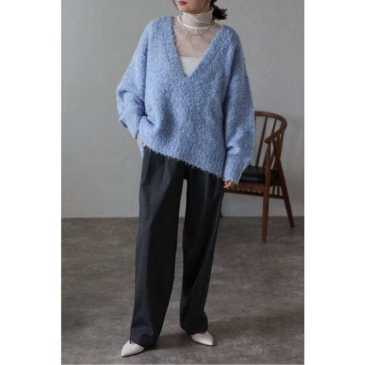 ブークレディープVネックニット 88-003888 | BONJOUR SAGAN | 詳細画像19 