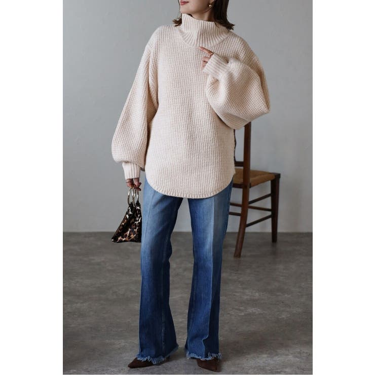 ボトルネックワッフルニット 88-003905 | BONJOUR SAGAN | 詳細画像12 