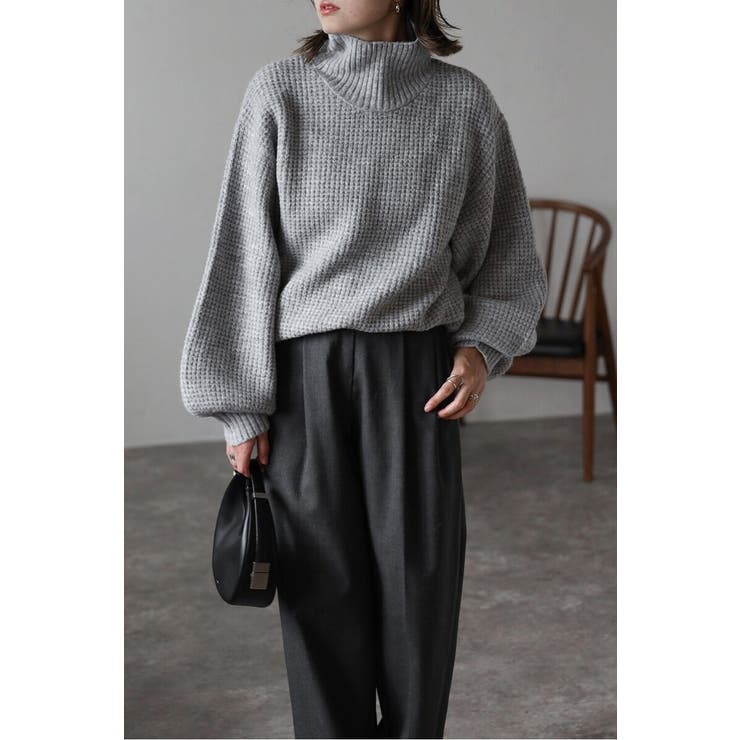 ボトルネックワッフルニット 88-003905 | BONJOUR SAGAN | 詳細画像30 