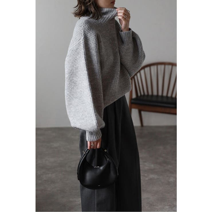 ボトルネックワッフルニット 88-003905 | BONJOUR SAGAN | 詳細画像32 