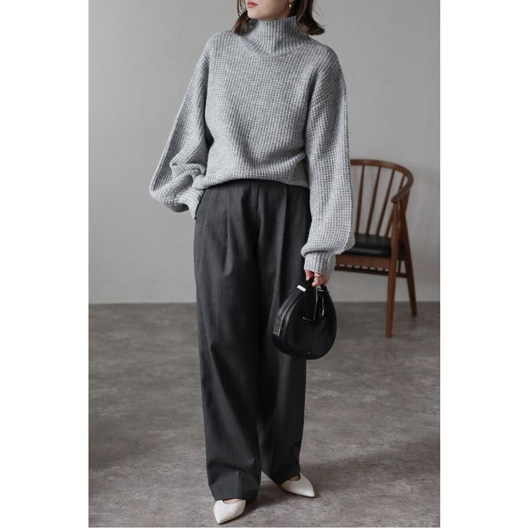 ボトルネックワッフルニット 88-003905 | BONJOUR SAGAN | 詳細画像34 