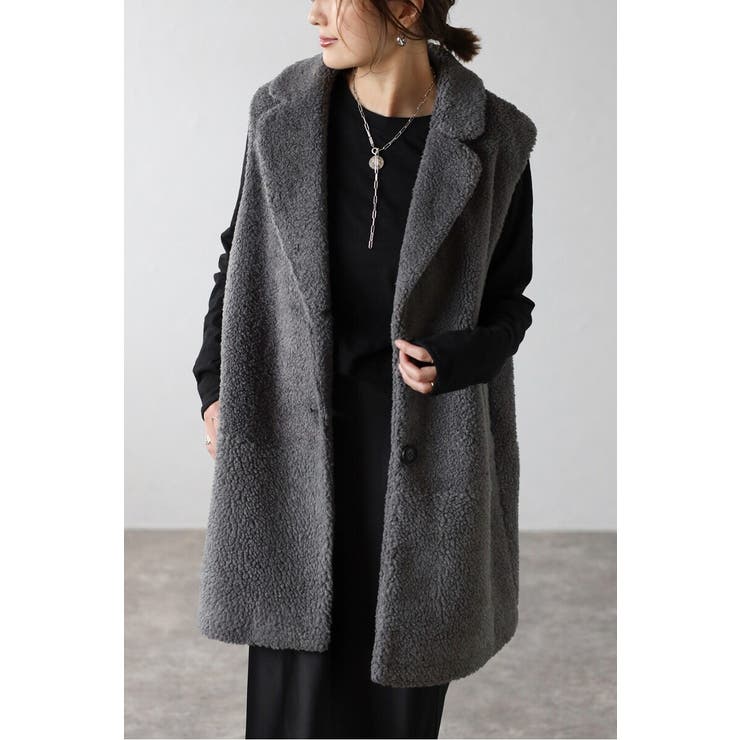 シングルブレストボアベスト 88-003914 | BONJOUR SAGAN | 詳細画像15 