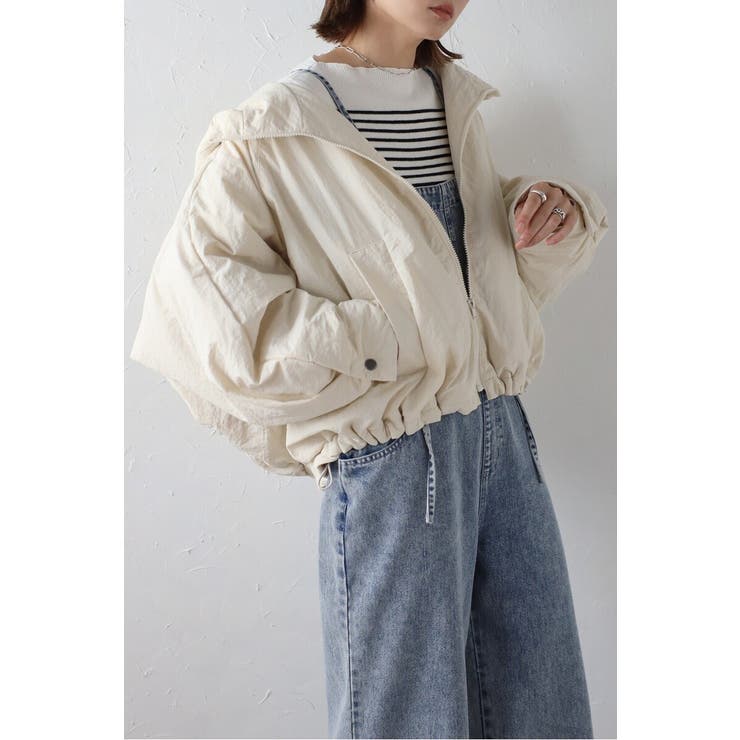 ECRU | ナイロン中綿ラグランブルゾン 88-003915 | BONJOUR SAGAN