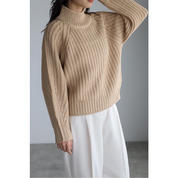ハイネック畔編みボリュームニット 88-003929 | BONJOUR SAGAN | 詳細画像2 