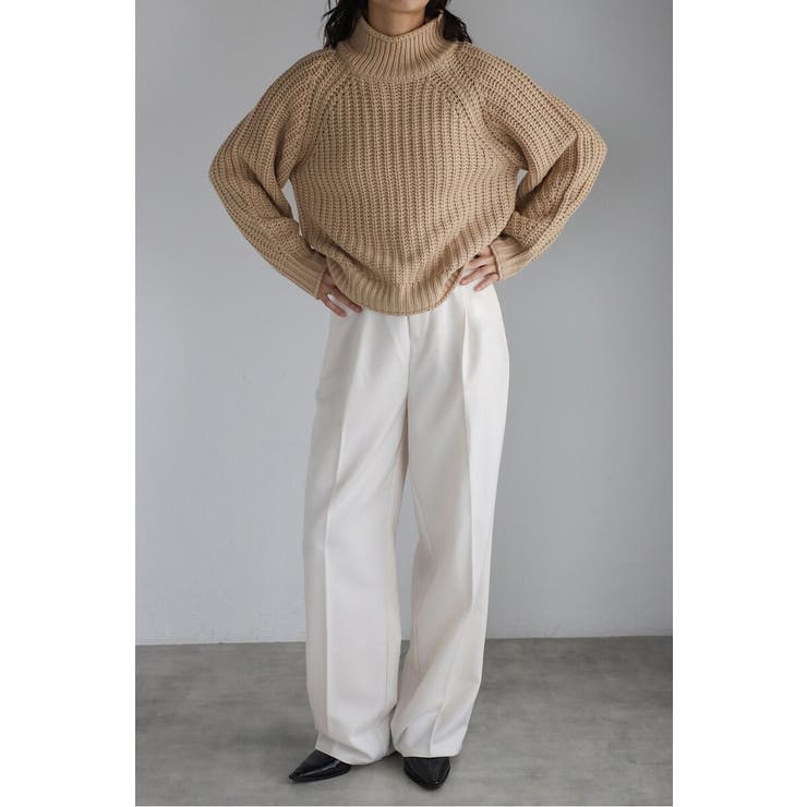 ハイネック畔編みボリュームニット 88-003929 | BONJOUR SAGAN | 詳細画像5 