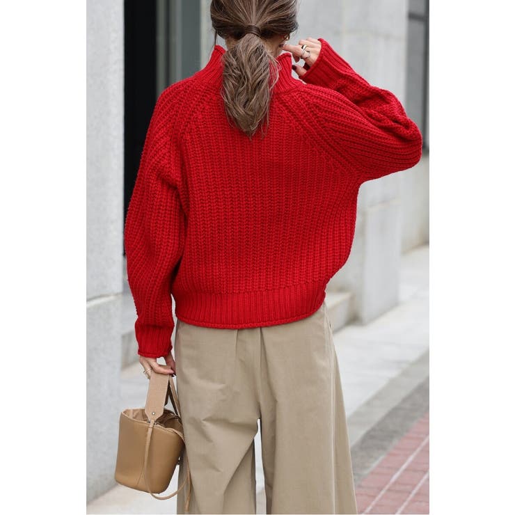 ハイネック畔編みボリュームニット 88-003929 | BONJOUR SAGAN | 詳細画像12 