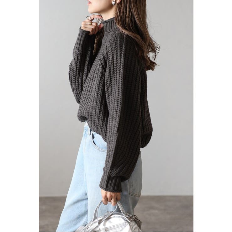 ハイネック畔編みボリュームニット 88-003929 | BONJOUR SAGAN | 詳細画像16 