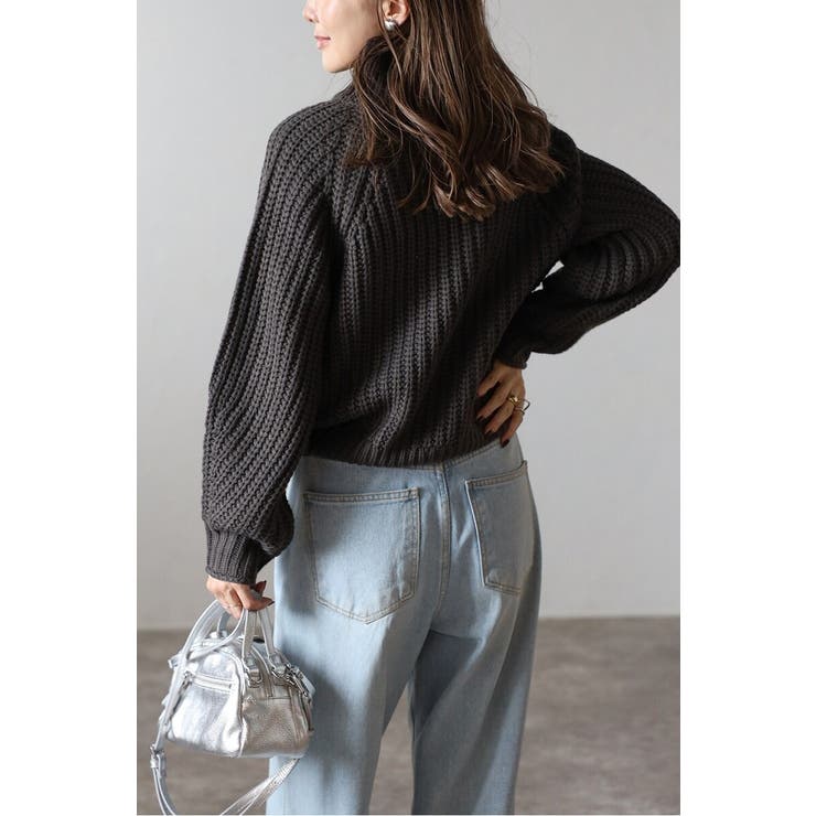 ハイネック畔編みボリュームニット 88-003929 | BONJOUR SAGAN | 詳細画像17 