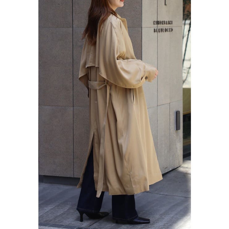 BEIGE | ケープトレンチコート 88-003937 | BONJOUR SAGAN