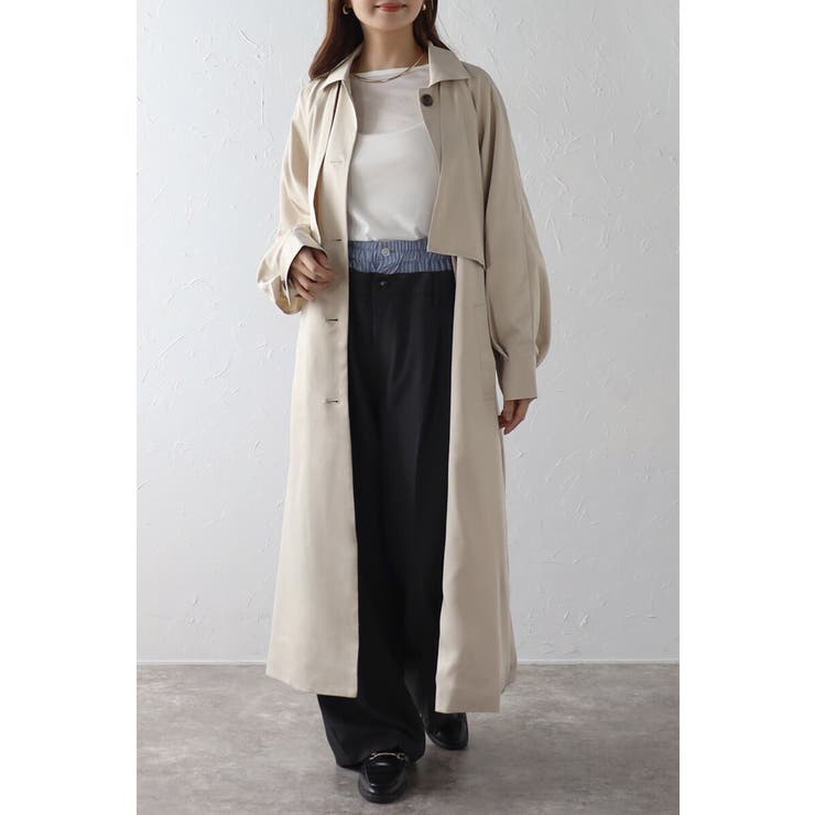 LIGHT-BEIGE | ケープトレンチコート 88-003937 | BONJOUR SAGAN