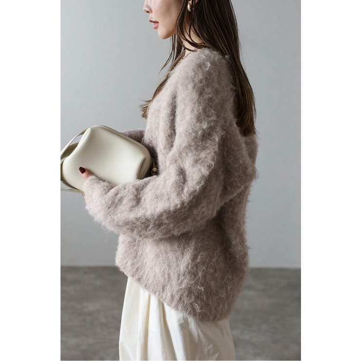 アルパカタッチVネックカーディガン 88-003946 | BONJOUR SAGAN | 詳細画像2 