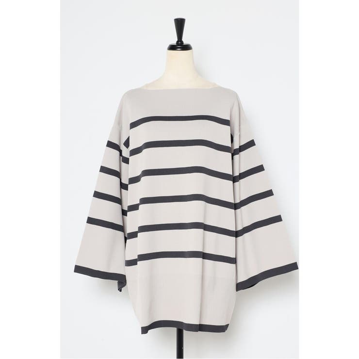 スリットスリーブボートネックボーダーニット | BONJOUR SAGAN | 詳細画像29 