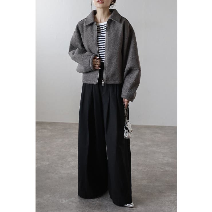 ブークレステンカラーWジップブルゾン 88-003964 | BONJOUR SAGAN | 詳細画像2 