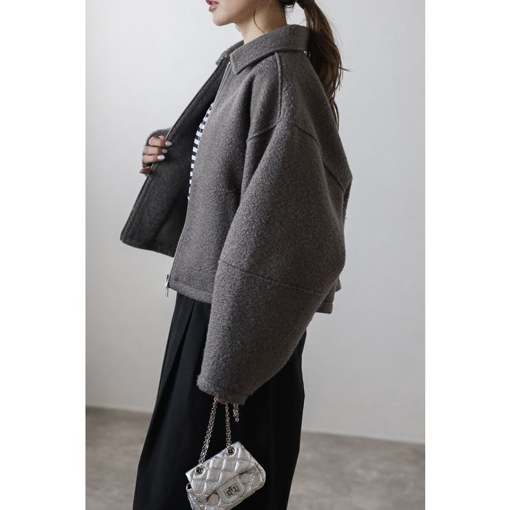 ブークレステンカラーWジップブルゾン 88-003964 | BONJOUR SAGAN | 詳細画像4 