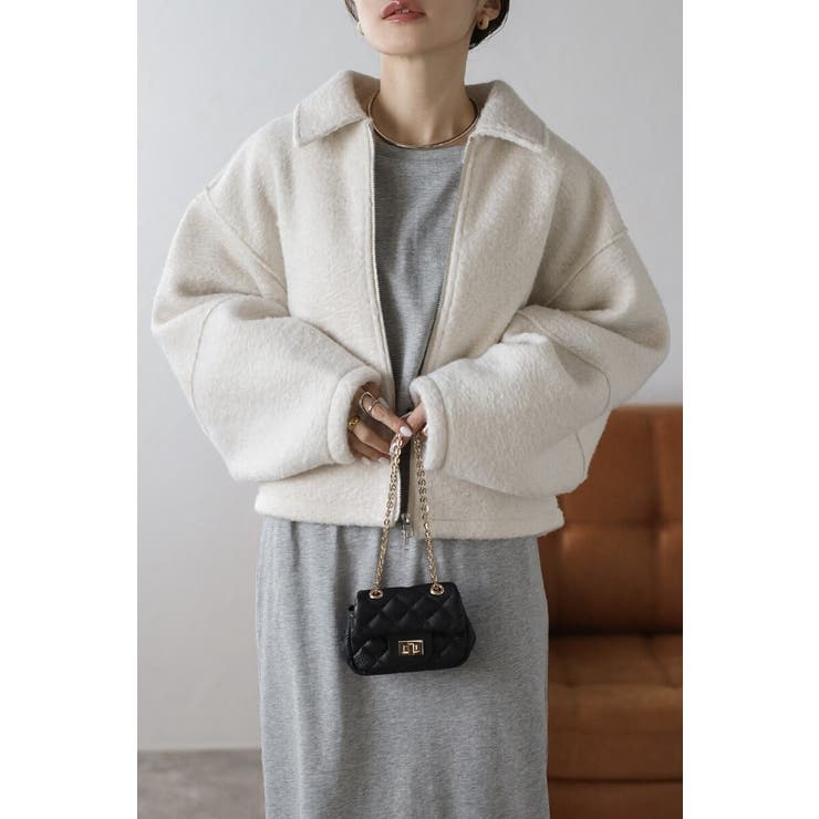 ブークレステンカラーWジップブルゾン 88-003964 | BONJOUR SAGAN | 詳細画像12 