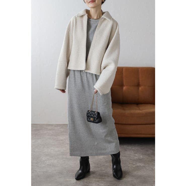 ブークレステンカラーWジップブルゾン 88-003964 | BONJOUR SAGAN | 詳細画像13 