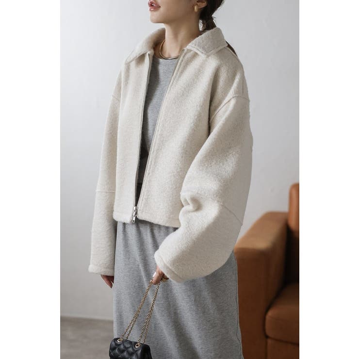 ブークレステンカラーWジップブルゾン 88-003964 | BONJOUR SAGAN | 詳細画像14 