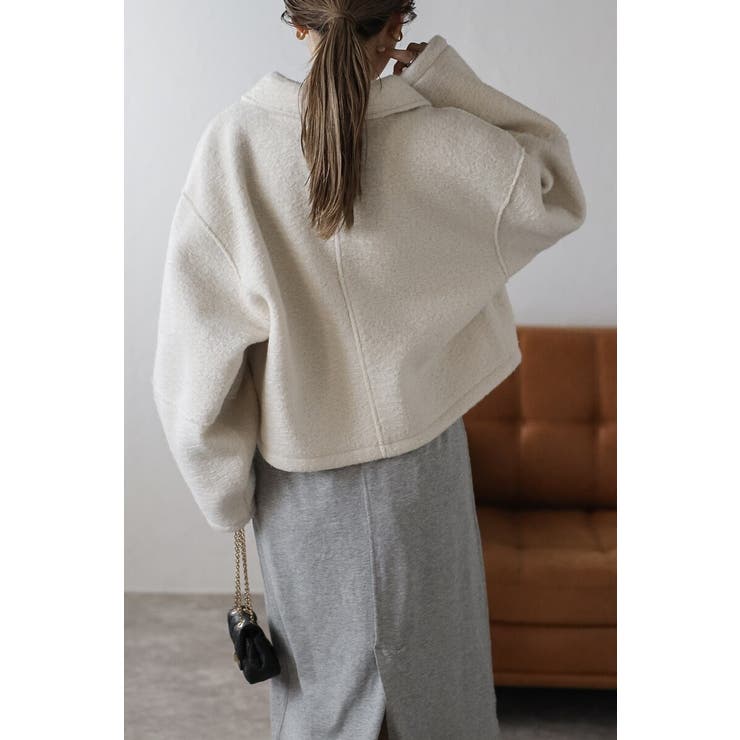 ブークレステンカラーWジップブルゾン 88-003964 | BONJOUR SAGAN | 詳細画像17 