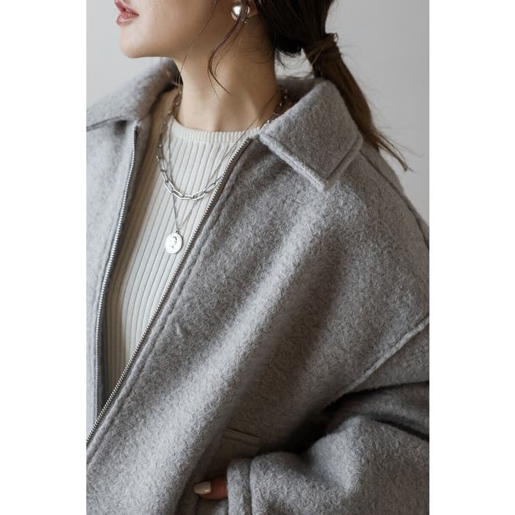 ブークレステンカラーWジップブルゾン 88-003964 | BONJOUR SAGAN | 詳細画像30 