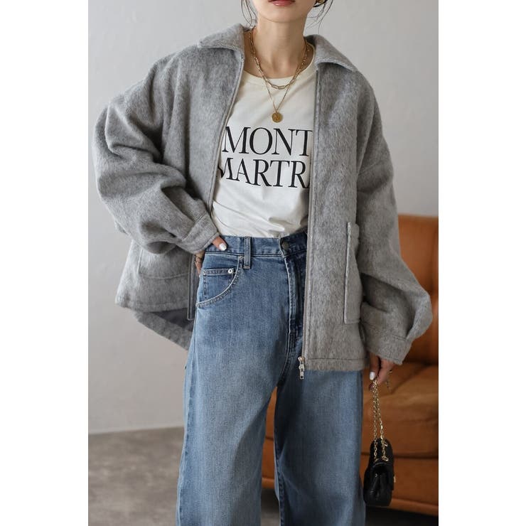 Wジップシャギーミドルブルゾン 88-003965 | BONJOUR SAGAN | 詳細画像3 